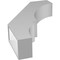 Ekena Millwork 5 1/2-in. W x 22-in. D x 34-in. H Balboa Architectural Grade PVC Knee Brace BRCP055X22X34BOA - alternate 4